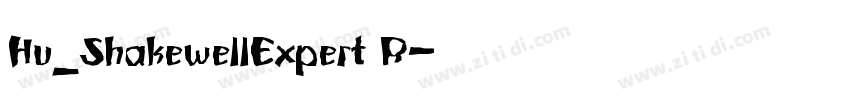 Hu_ShakewellExpert R字体转换